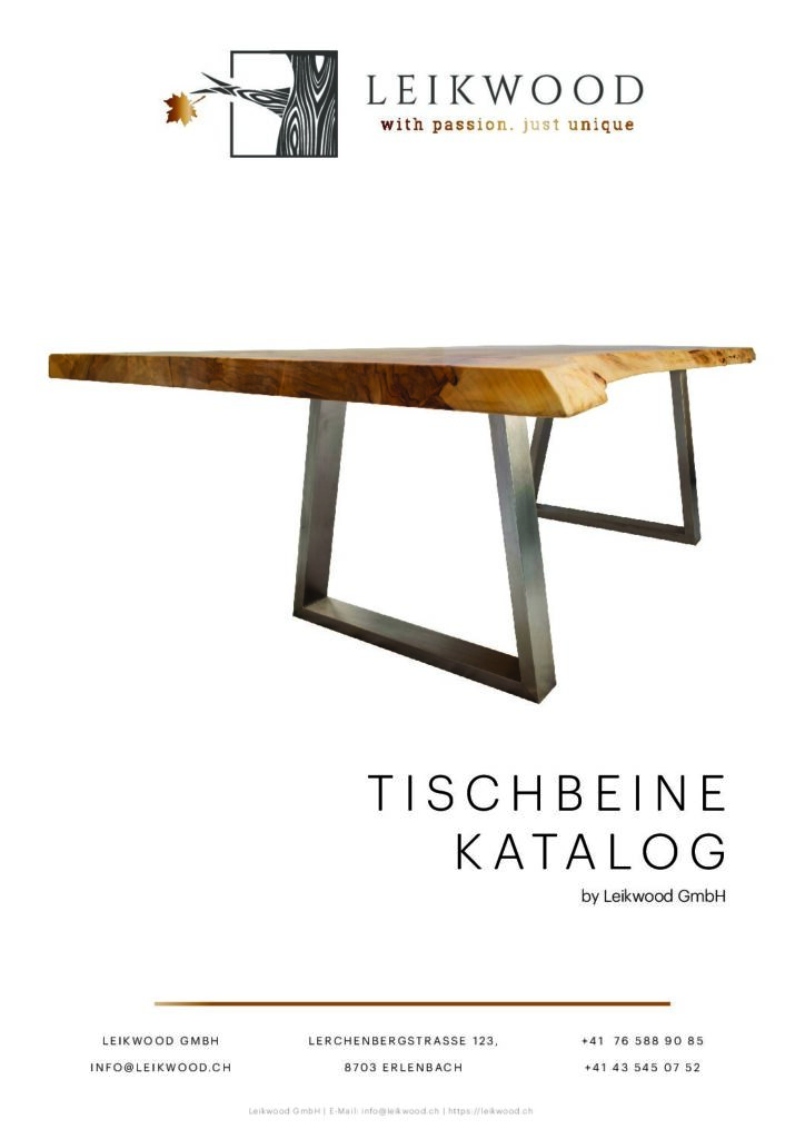 Titelseite Tischbeine